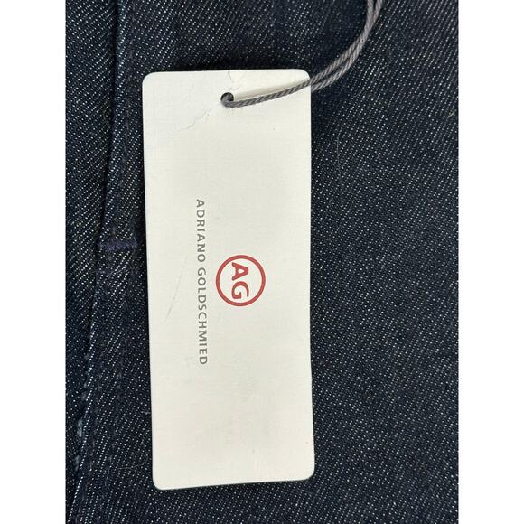 AG Adriano Goldschmied NWT Dark Blue Flare Jeans Mid Rise Bohemian Indie 27 - Picture 4 of 11